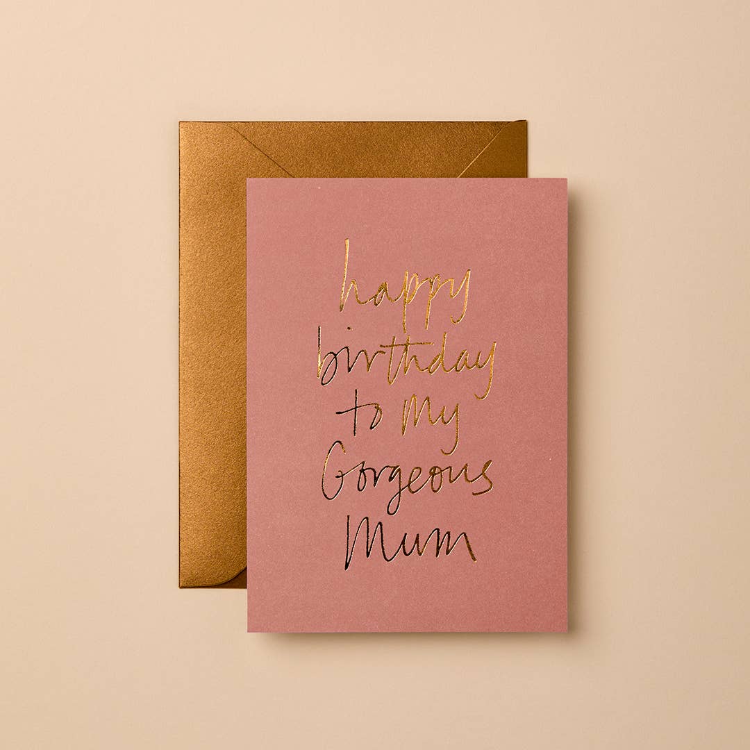 Luxury Birthday Card | Hand-Lettered Gold Foil Finish