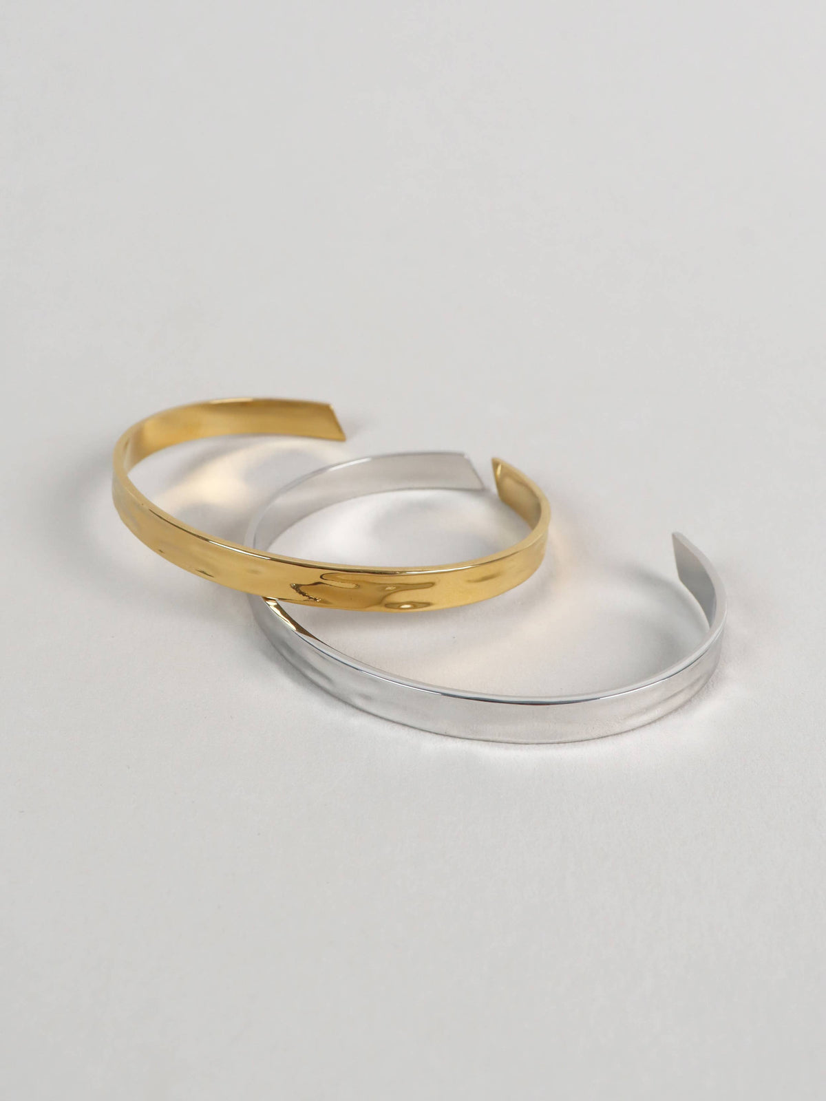 Toro Skinny Open Cuff Silver Plated Bangle