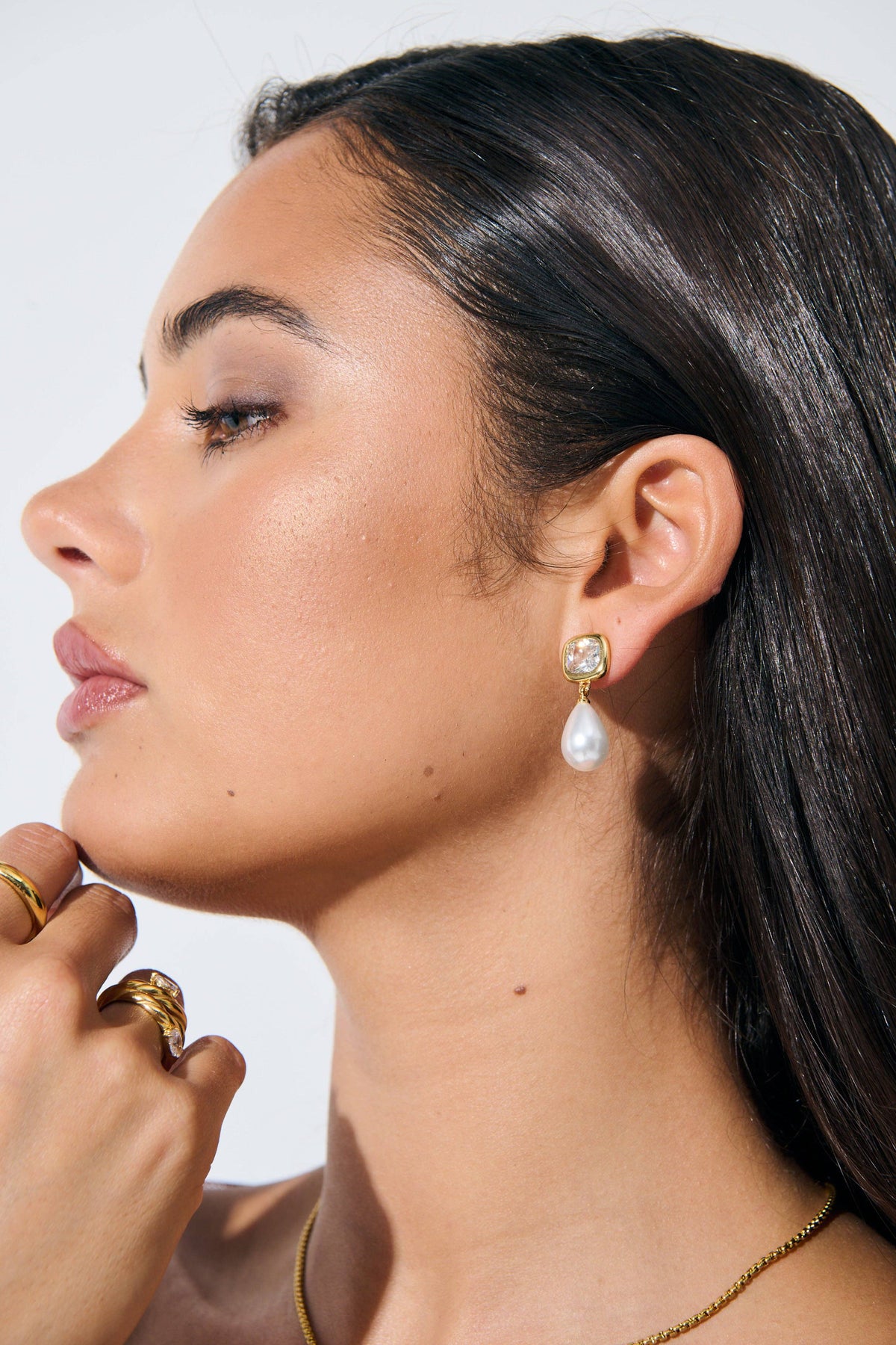 Amélie Bridal 18K Gold Plated Earrings