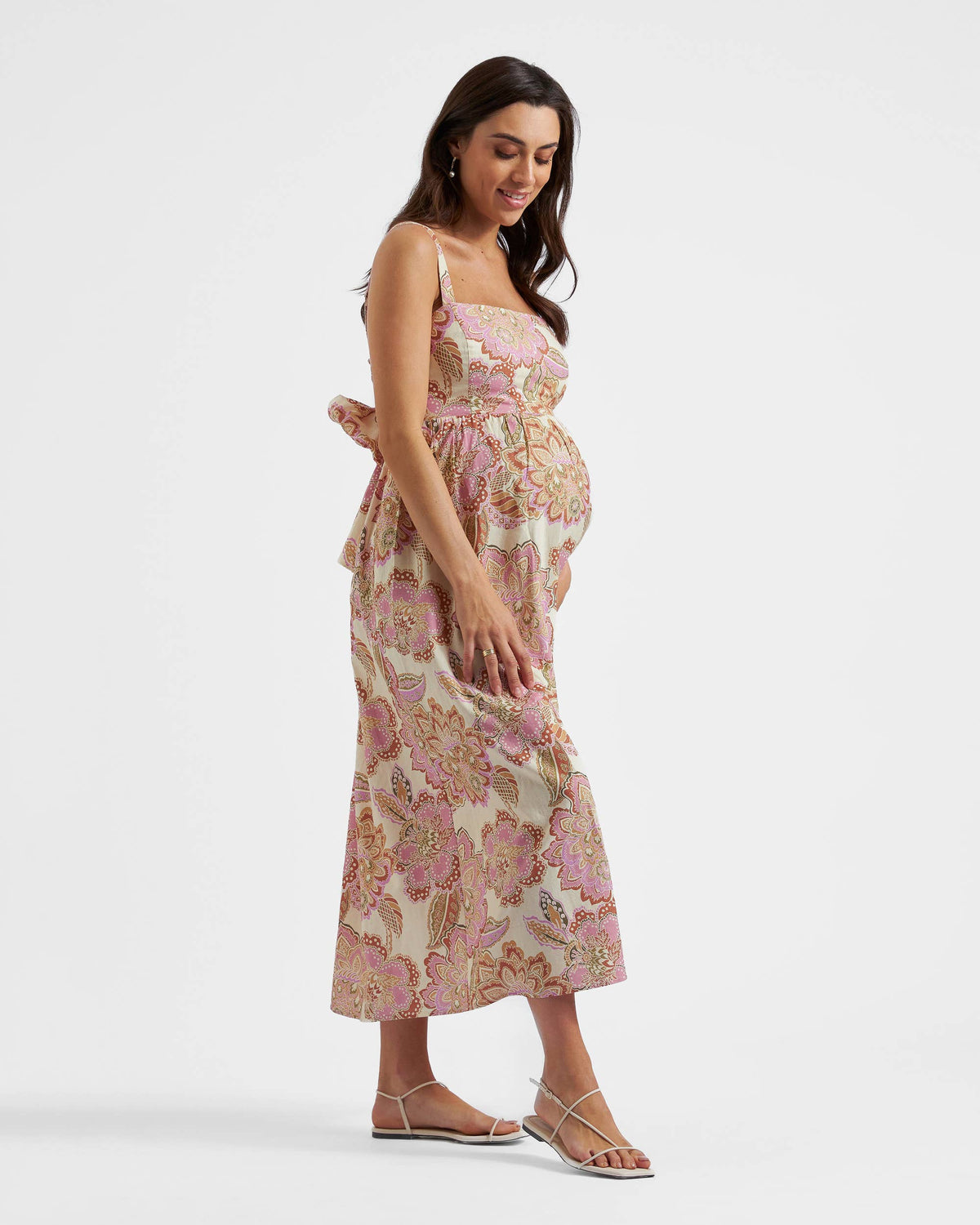 Hope Tie Back Linen Dress