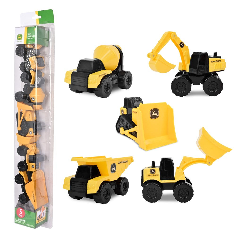 JOHN DEERE MICRO CONSTRUCTION VEHICLES 5 PACK