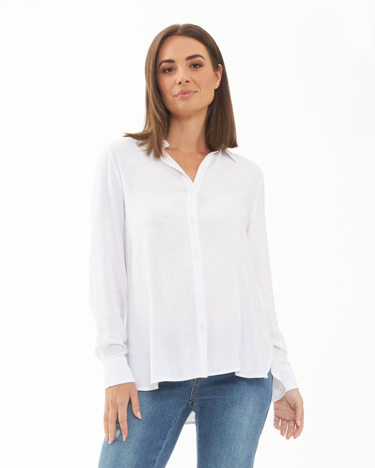 Clara Relaxed Shirt  White