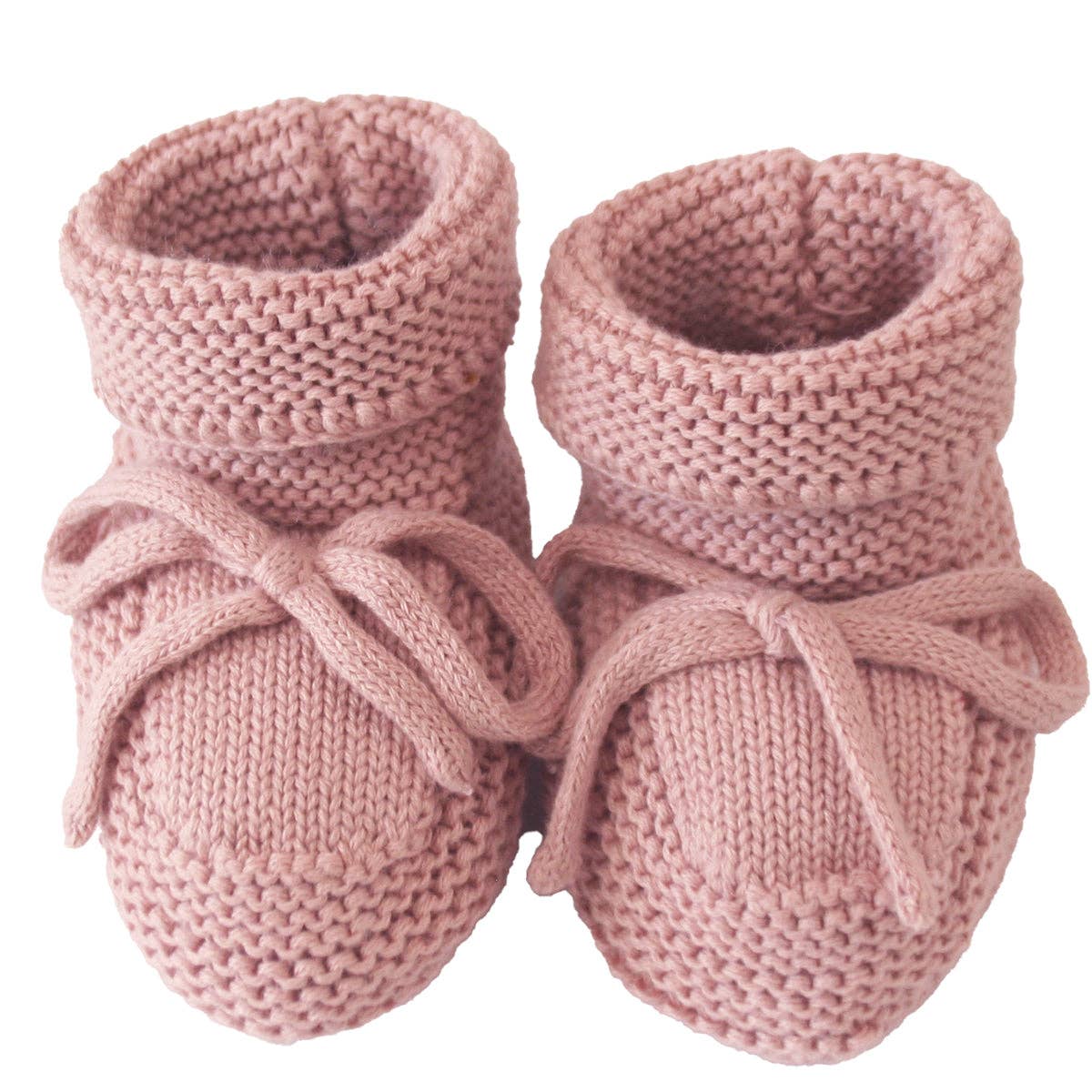 Knit Baby Booties Pink 0-6mth - AVAILABLE ONLINE ONLY