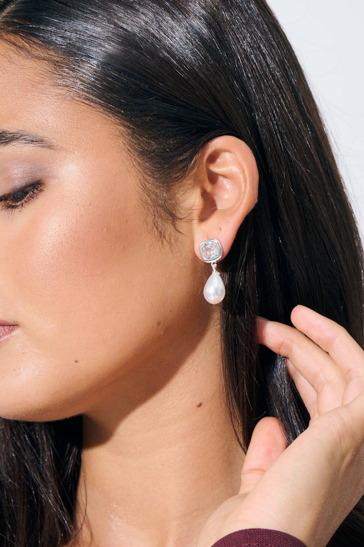 Amélie Bridal Sterling Silver Plated Earrings