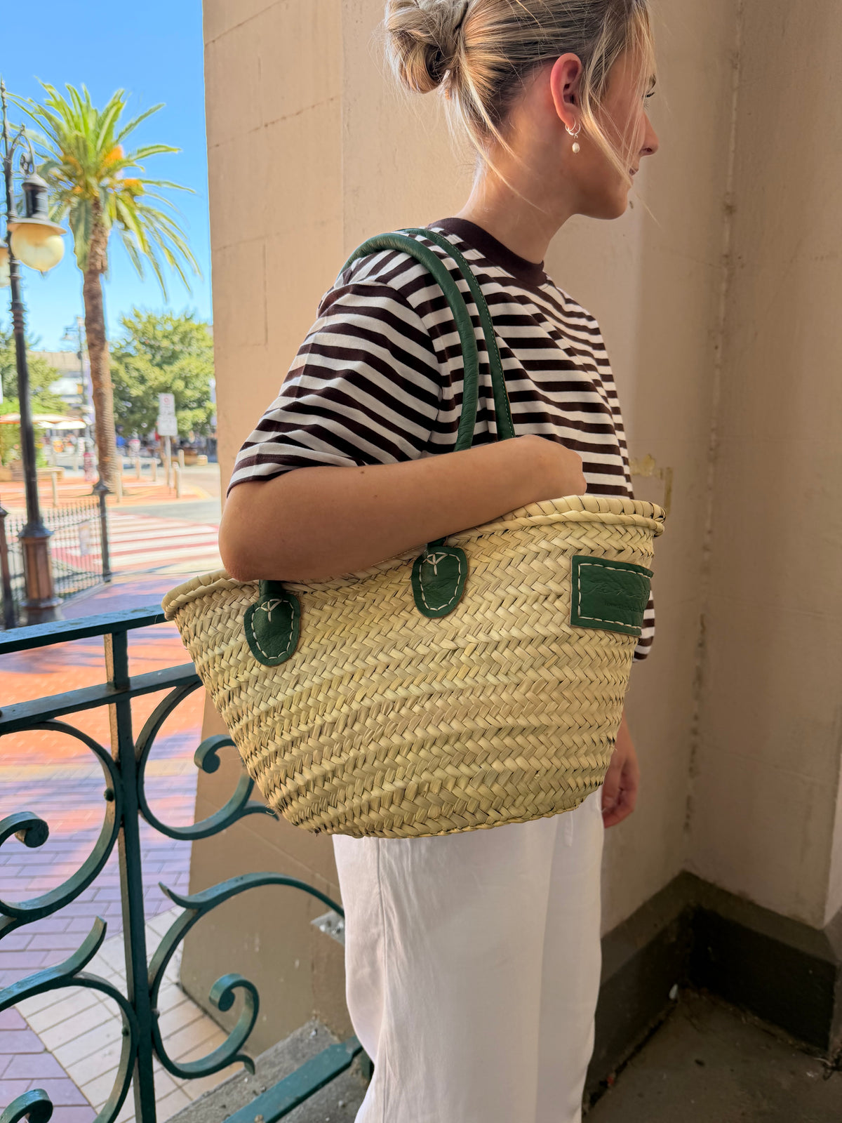 Maddy Basket Emerald