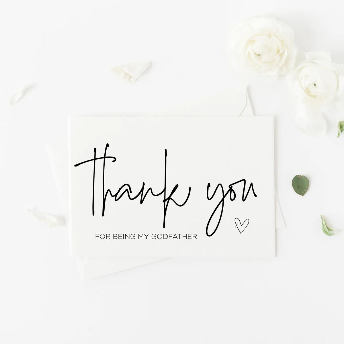 Thank You For Being My Godfather Card