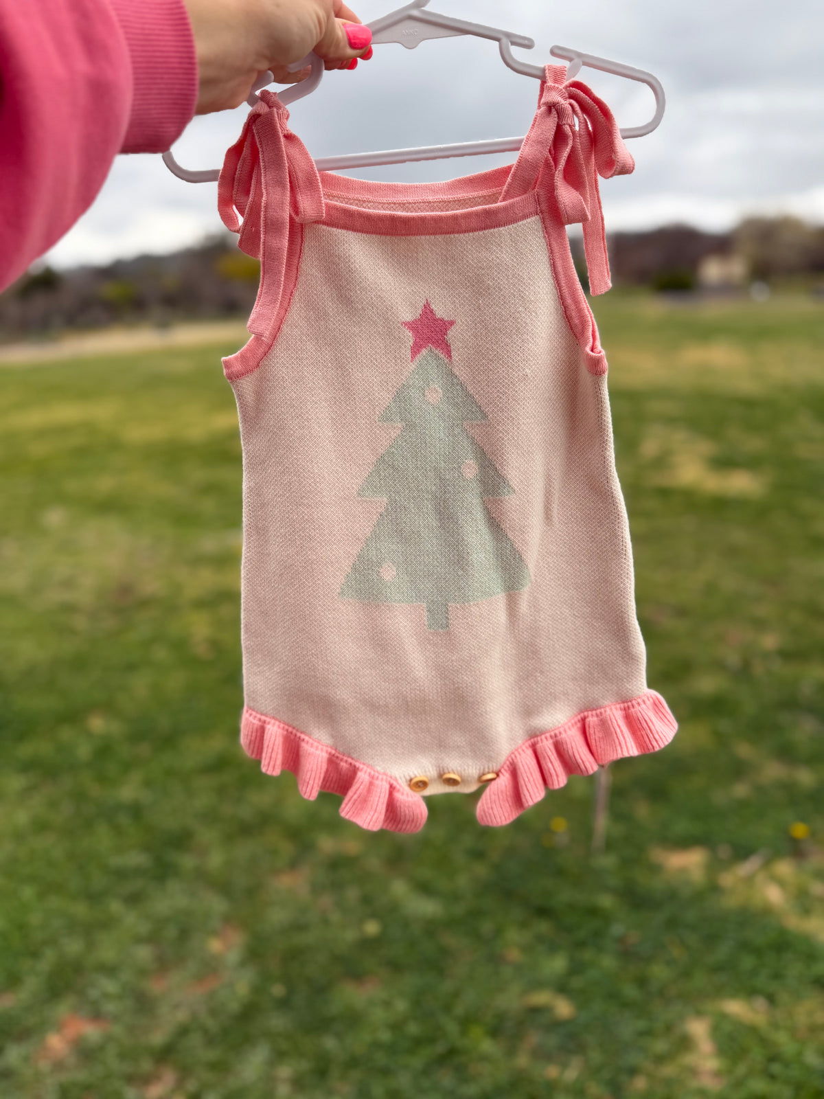 Xmas Tree Romper size 2