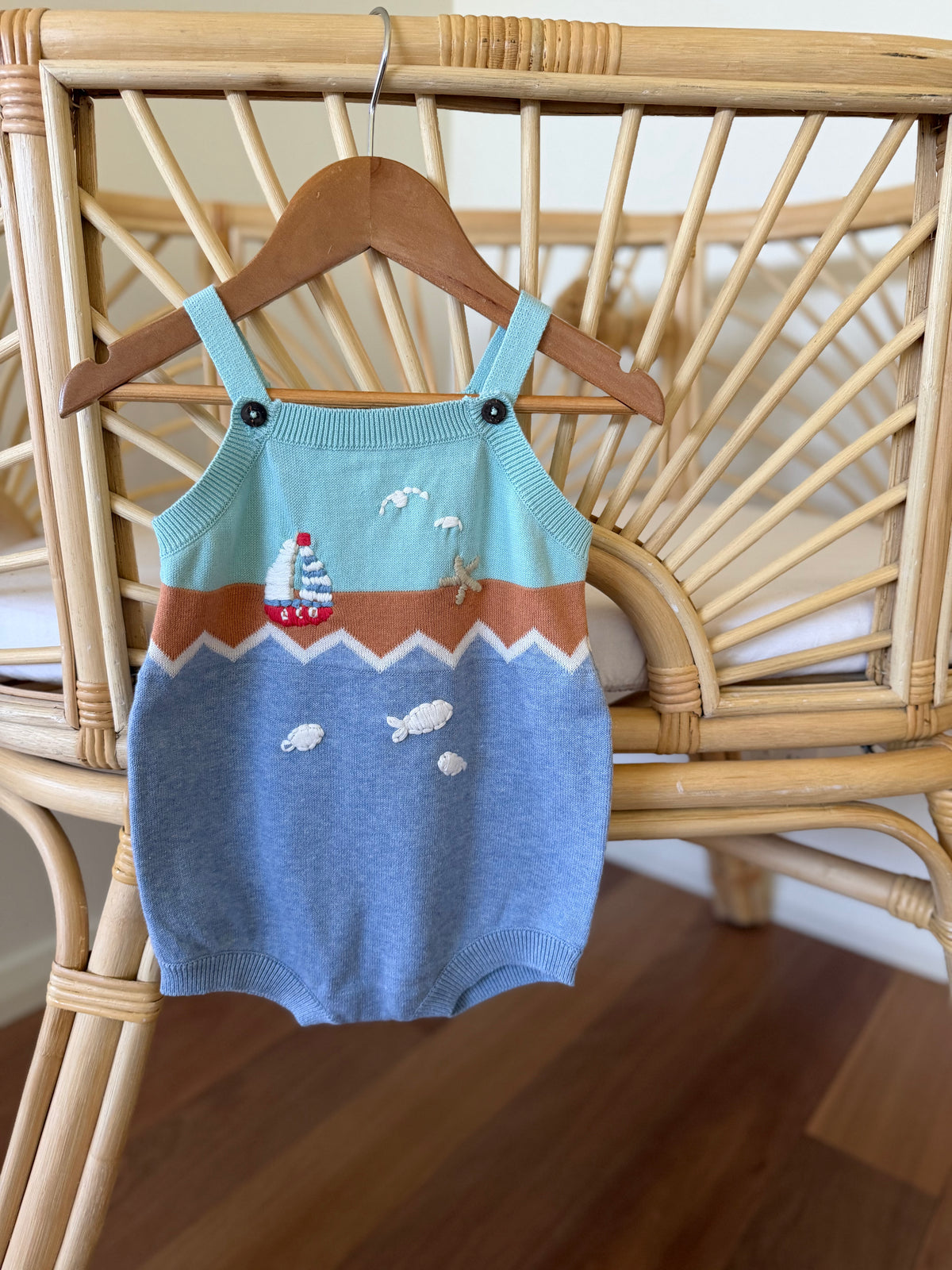Max Embroidered Hand Emb. Knitted Bodysuit