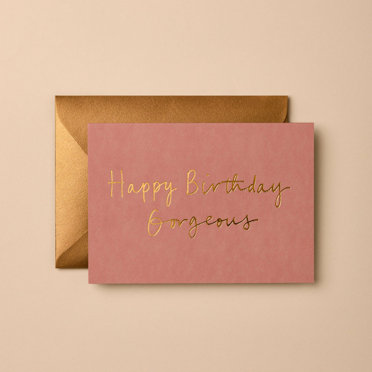 Luxury Birthday Card | Hand-Lettered Gold Foil Finish