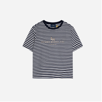 Boys Henry Rural Co Tee - Navy White Stripe