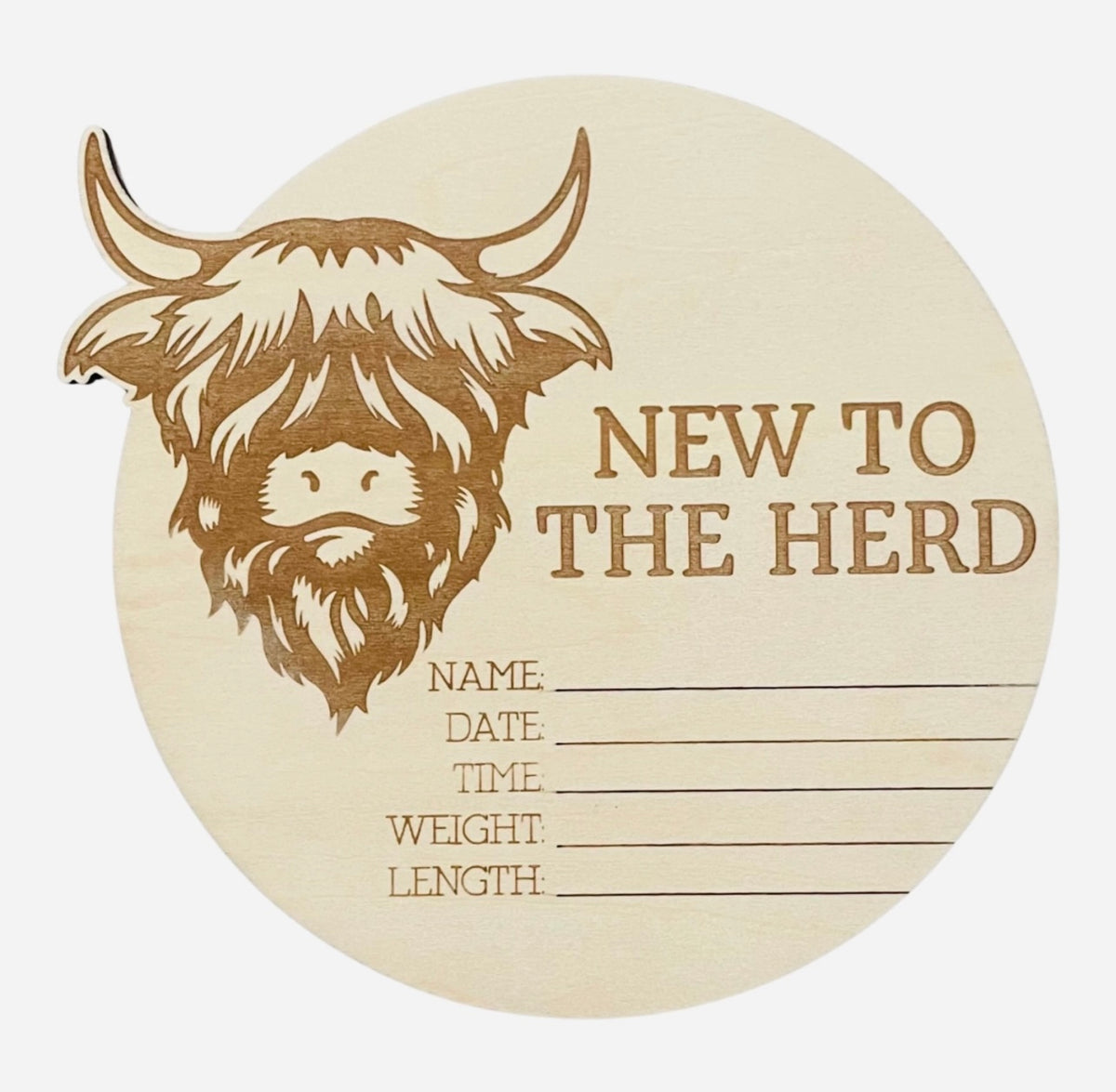 New To The Herd - Birth Announcement Disc