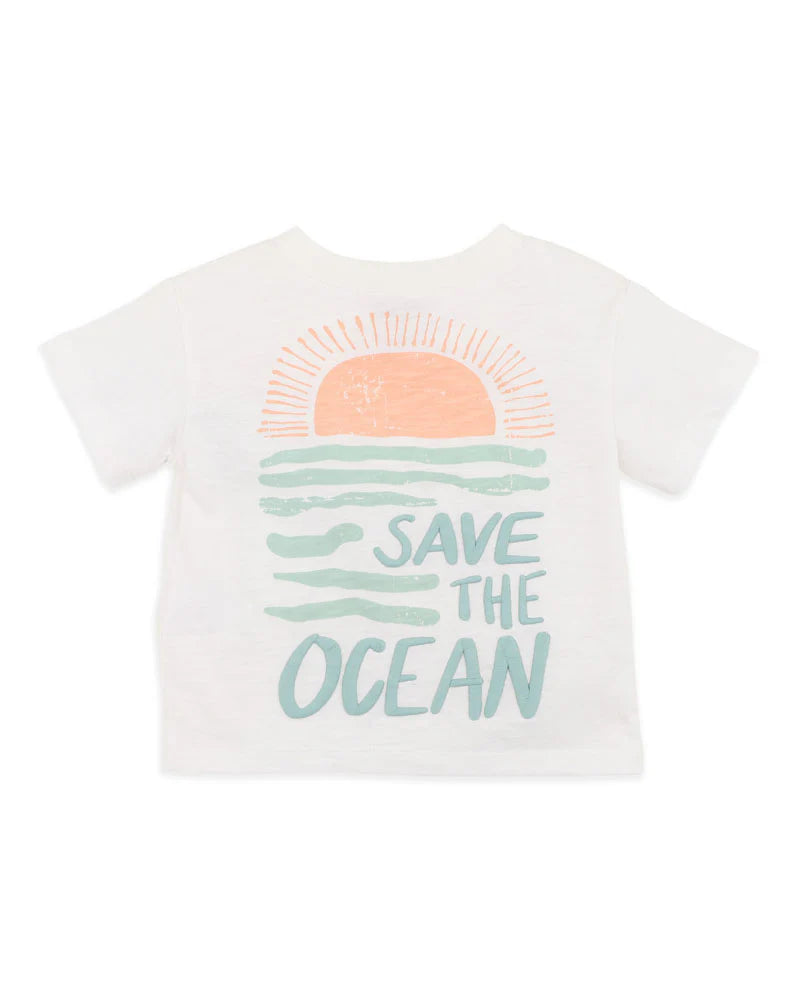 SURFS UP SAVE THE OCEAN TEE