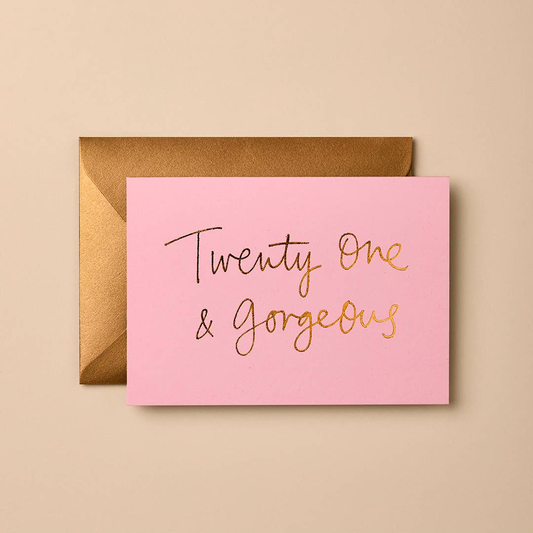21st Birthday Card | Signature Foil Greeting Card