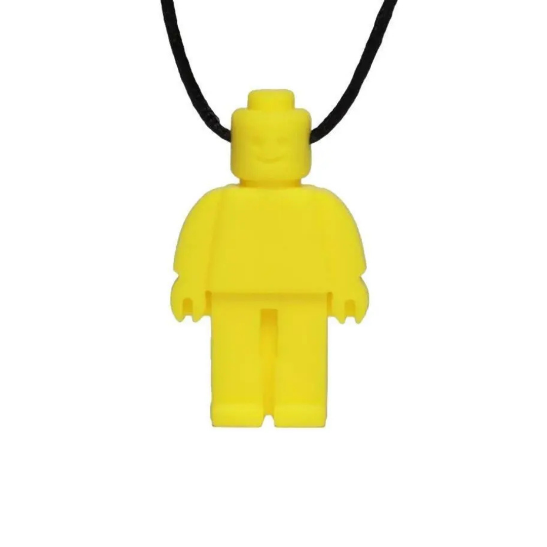 Brick Man Pendant Silicone Sensory Necklace