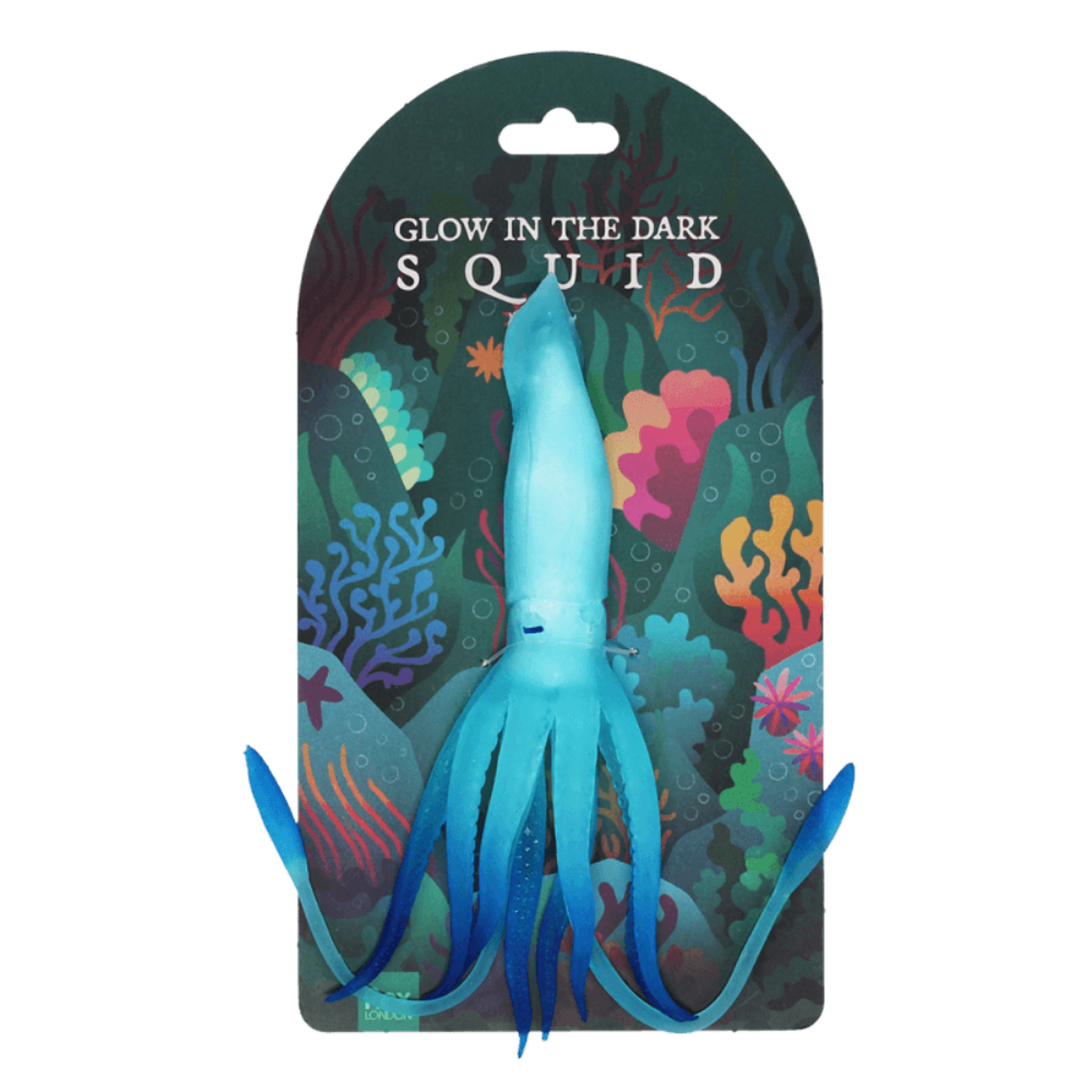 Rex London Glow in the Dark Squishy toy - Squid