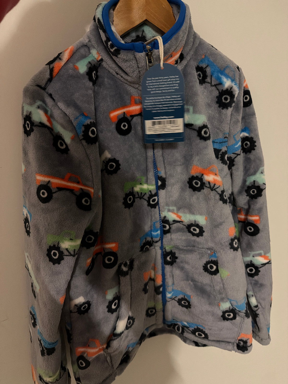Hatley Monster Truck Zip up size 8