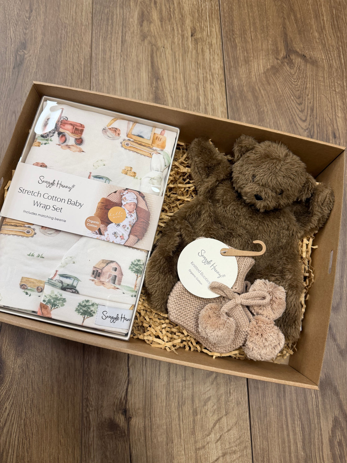 Diggers & Tractors baby gift hamper at Tajoh & GG