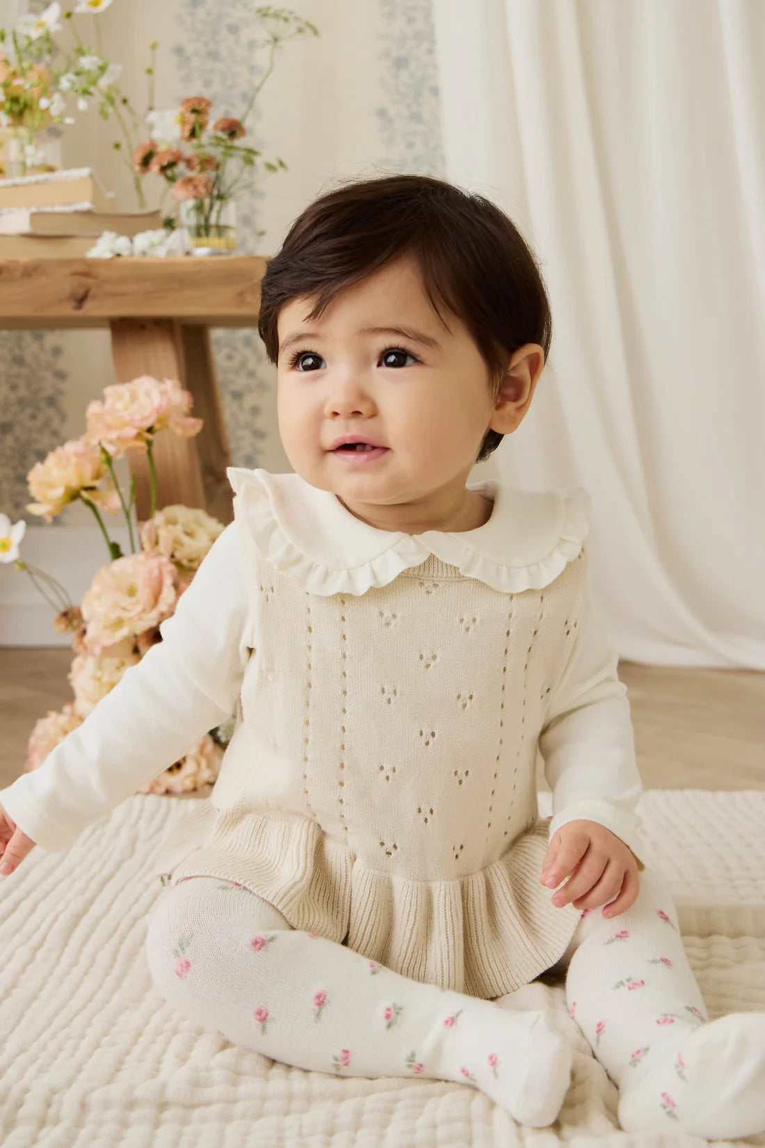 Erica Knitted Top - Vanilla