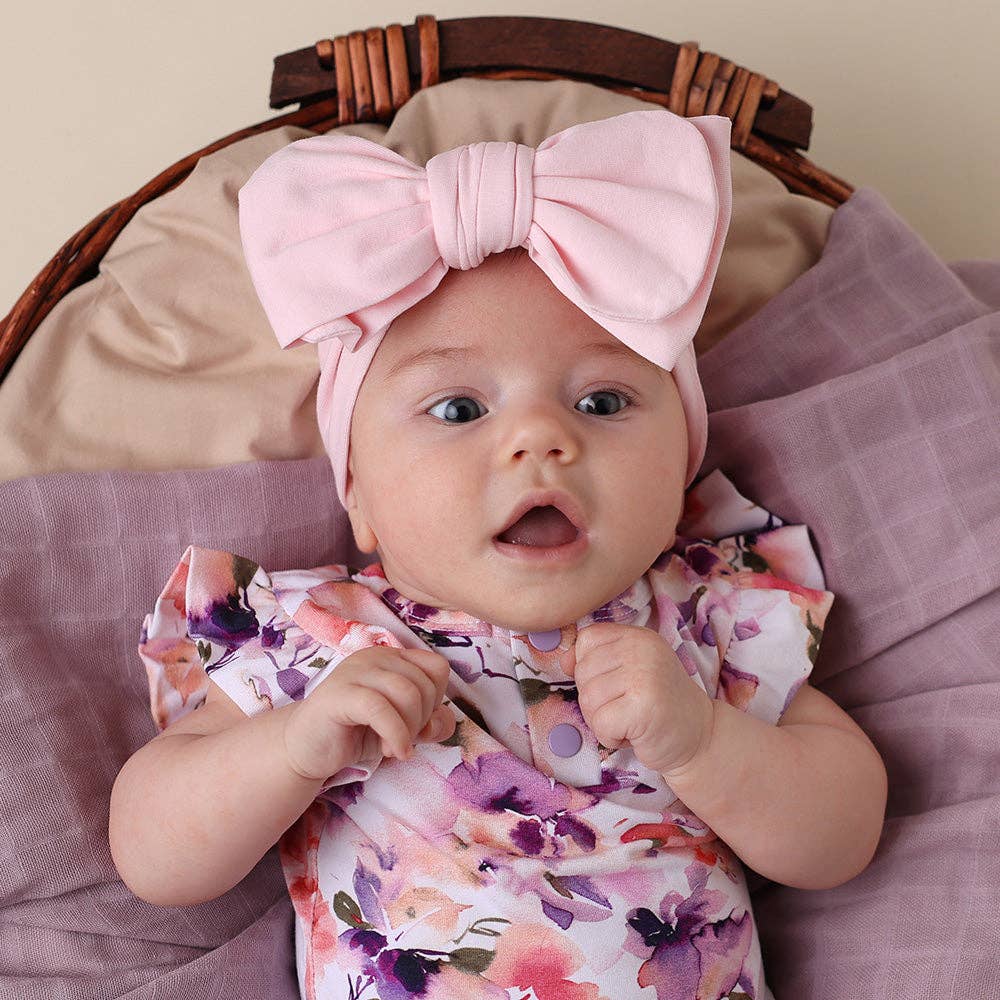 Baby Pink Organic Oversized Bow