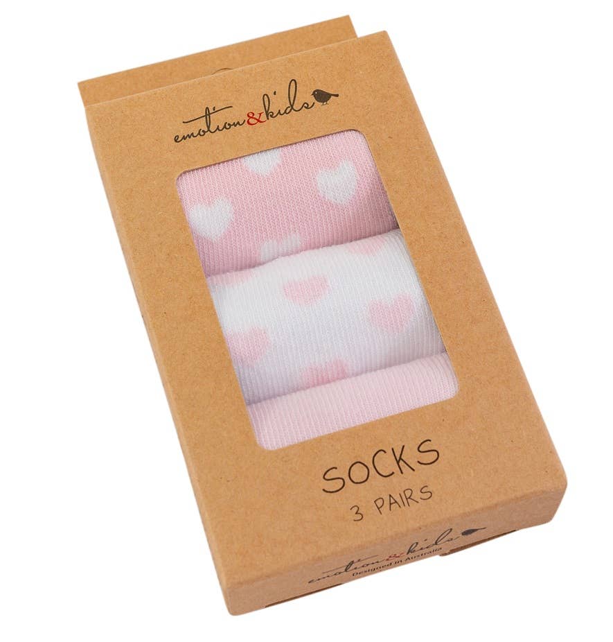 Hearts & Stars (3 Pack) Sock - Baby/Toddler