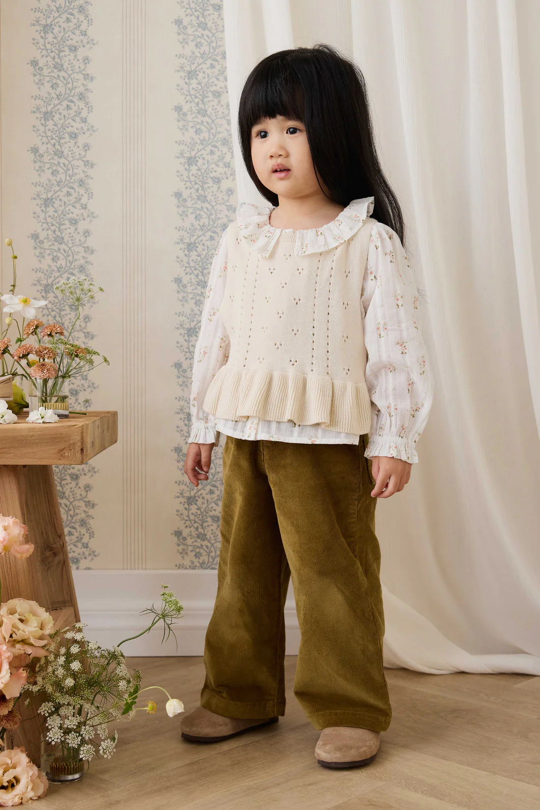 Organic Cotton Brynlee Top - Josepha Egret