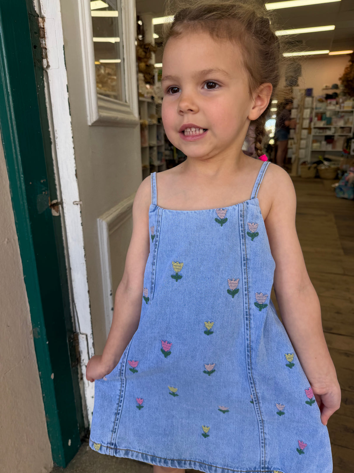 Sundae Denim Tulip Dress