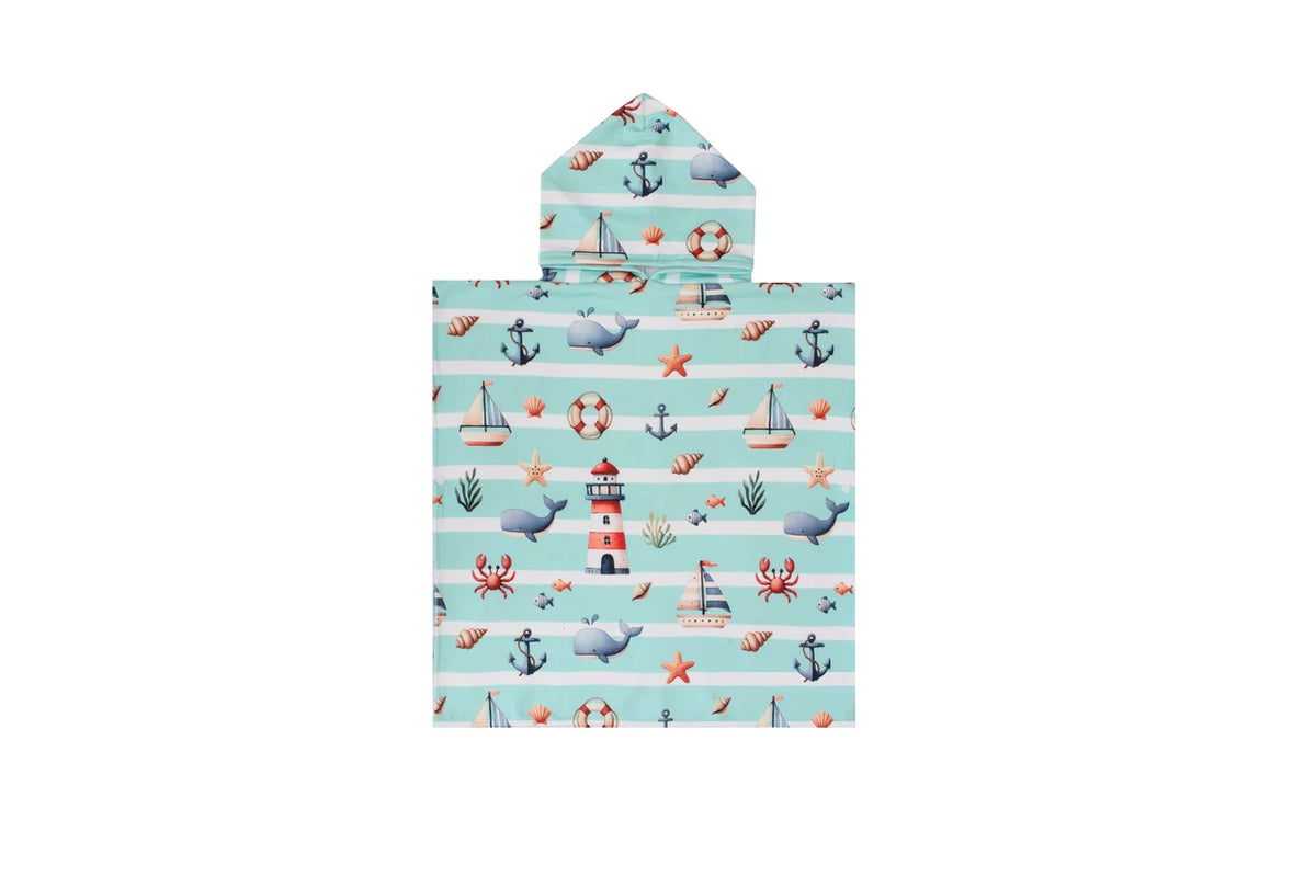 Hooded Beach Towel | Captain | Small 0-3Y