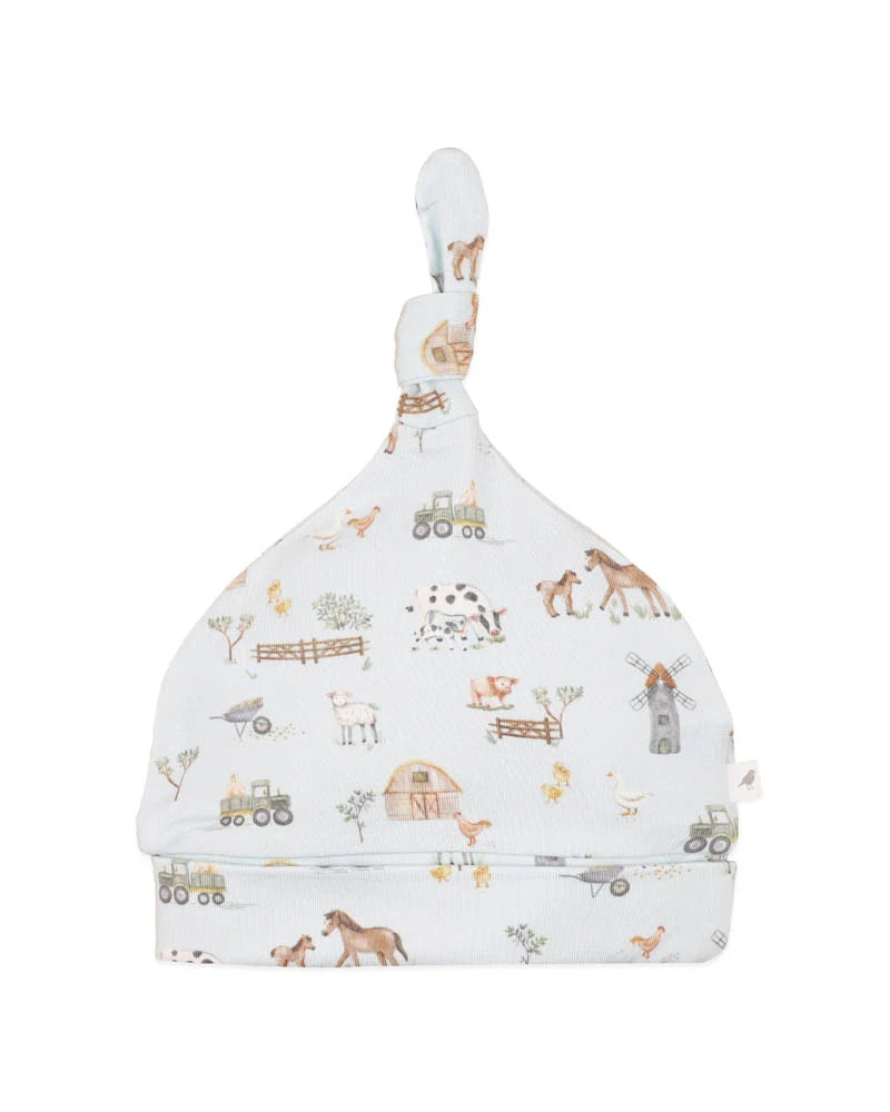 Farm themed baby beanie animal baby clothing at Tajoh & GG