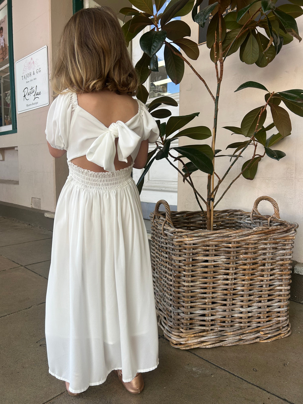 Emilia Girls White Dress