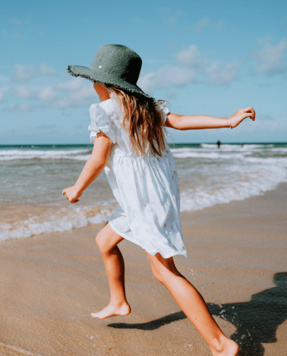 WALLAGA - GIRLS WIDE BRIM - Sage