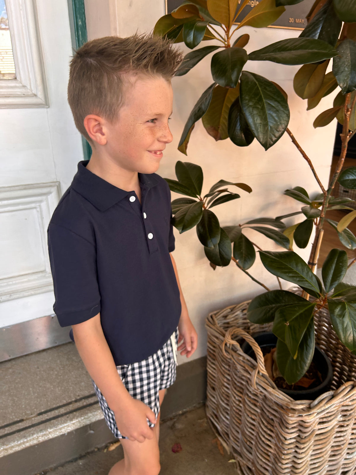 BOYS POLO SHIRT - NAVY