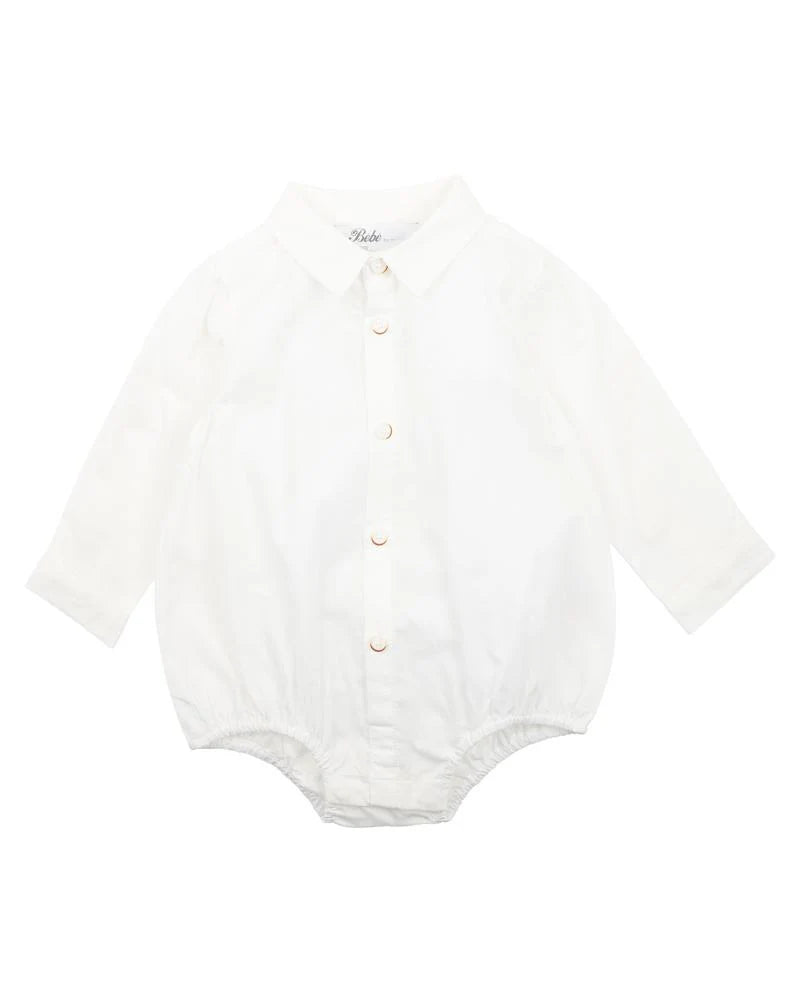 Liam Ivory Shirt Bodysuit