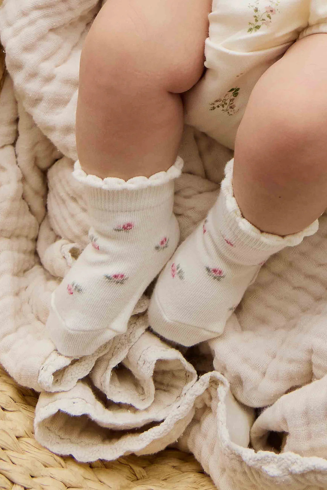 Sophia flower socks for babies and kids at Tajoh & GG