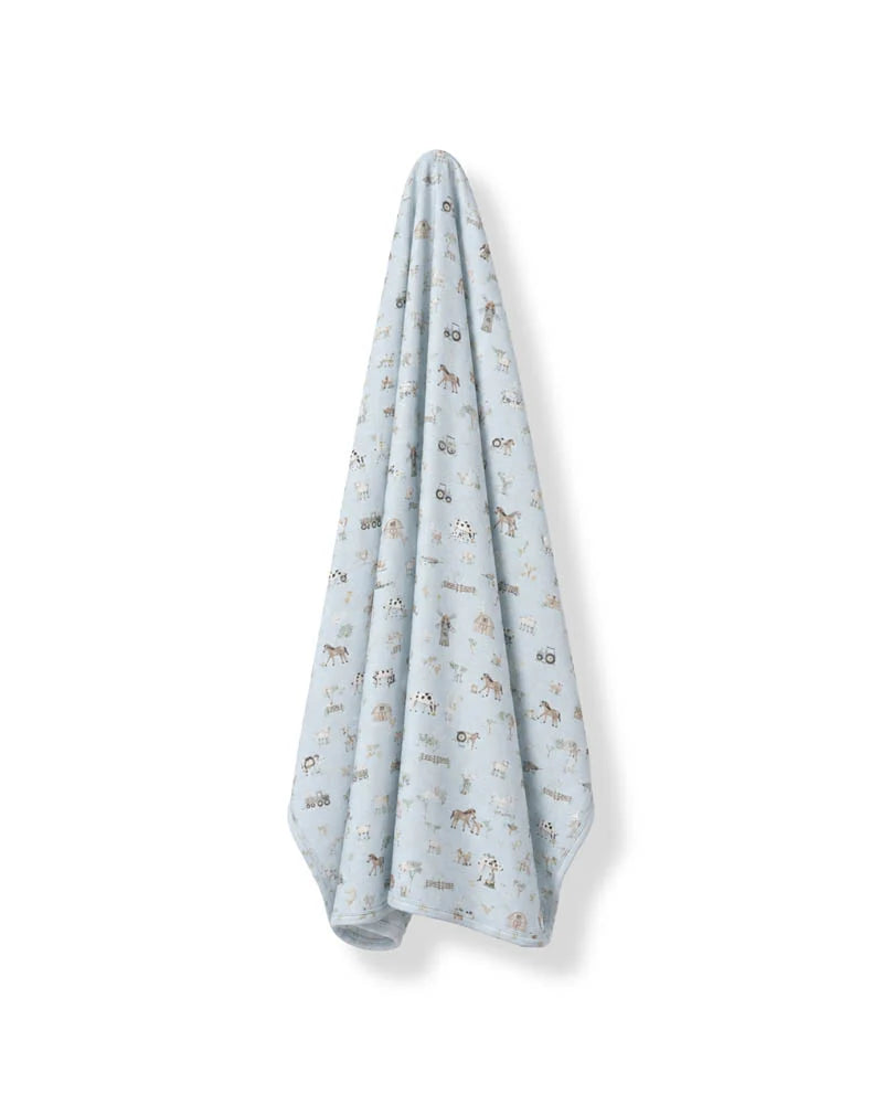 Farm themed animal baby rug blanket at Tajoh & GG