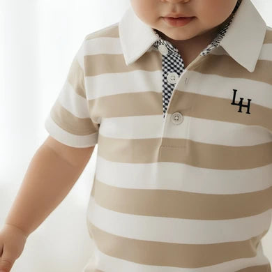 Baby Boys dress romper polo shirt  at Tajoh and gg