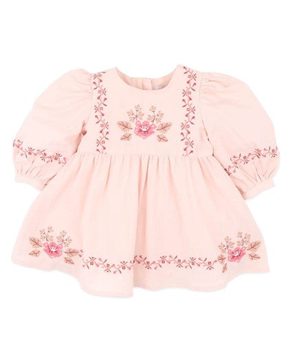 WILD GARDEN EMB. DRESS