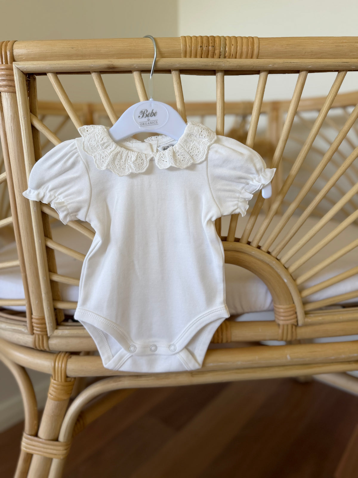 Organic Lace Collar Bodysuit