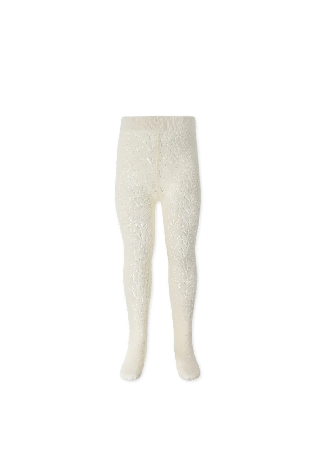 Scallop Weave Tight - Milk