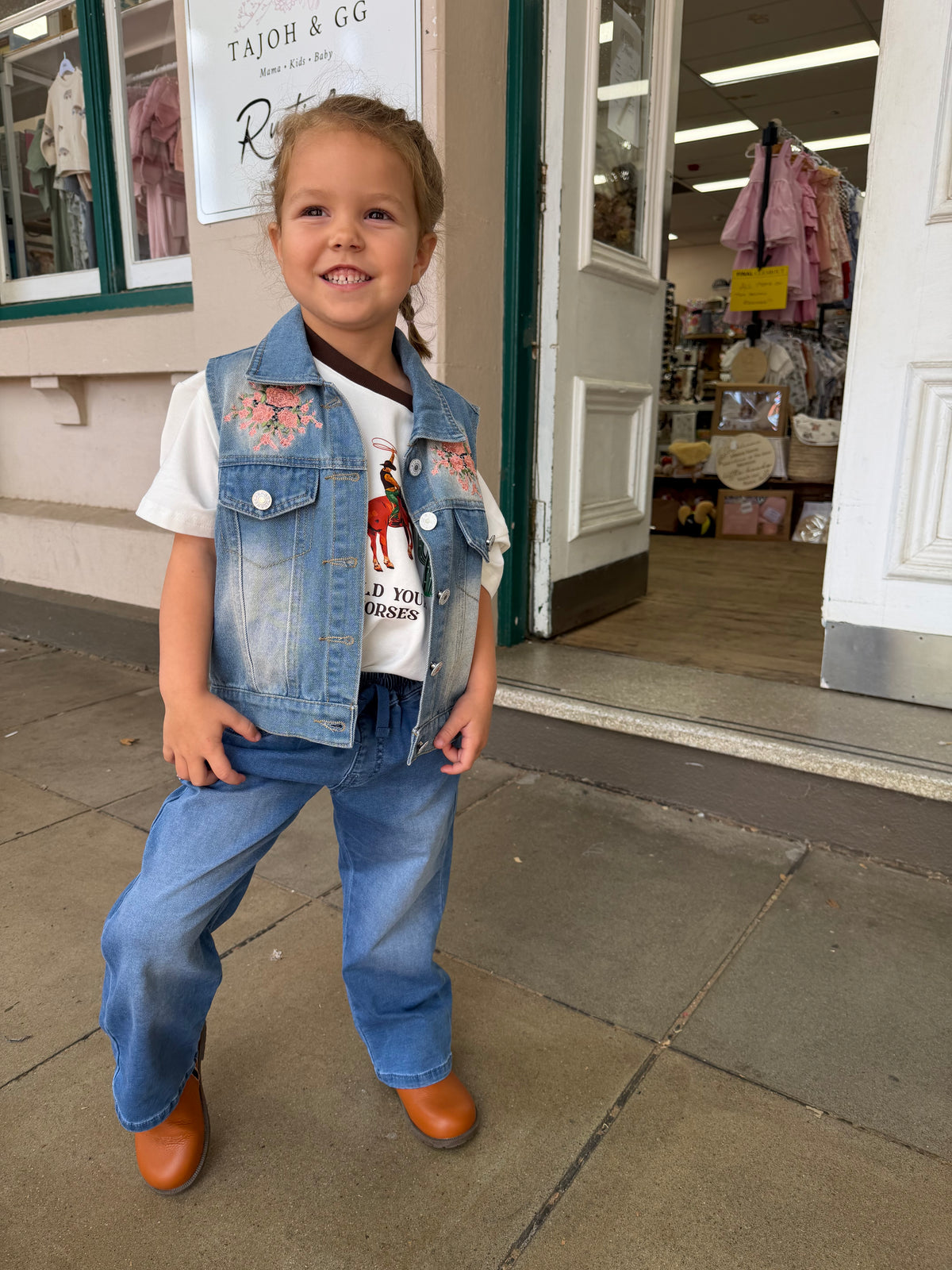 Kids 'Hold Your Horses' Slouch Tee