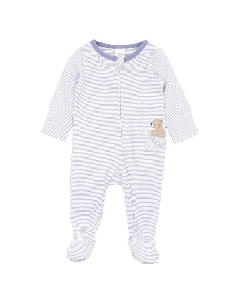 Axel Stripe Organic LS Zipsuit