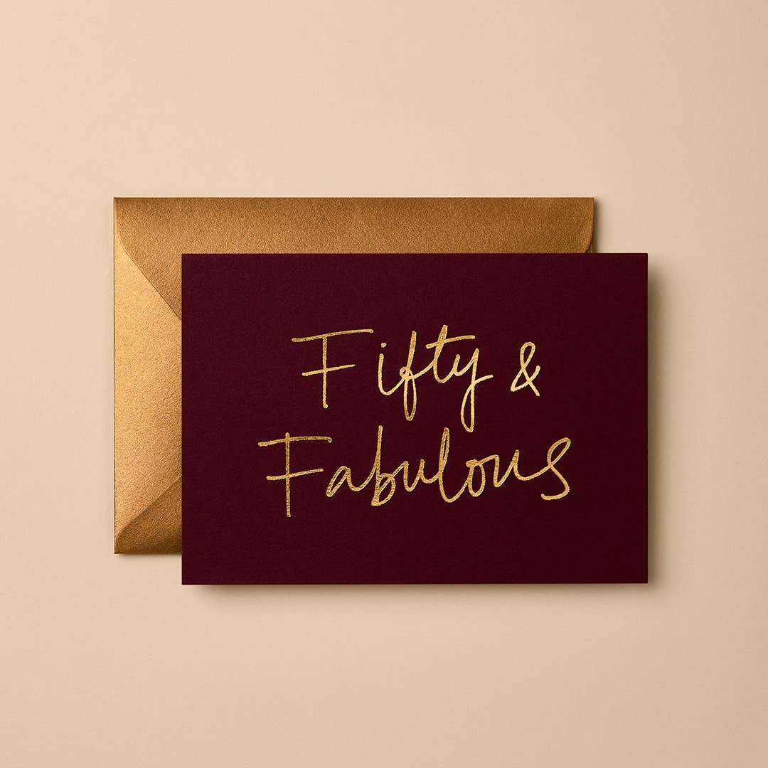 50th Birthday Card | Signature Foil Greeting Card