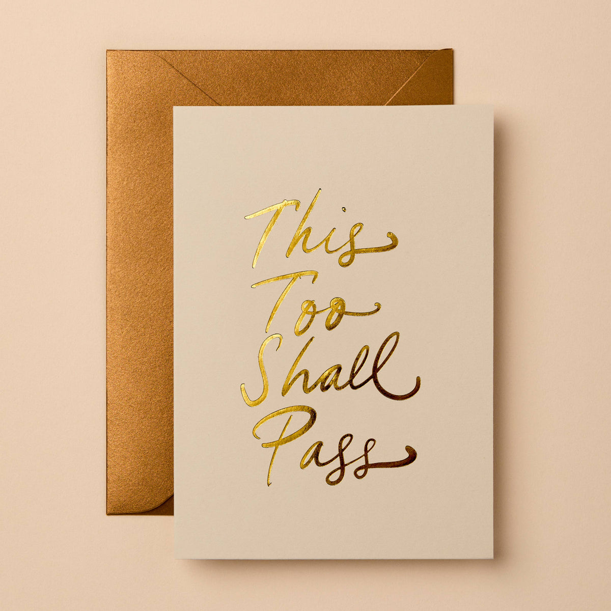 Sympathy Luxury Greeting Card | This Too Shall Pass