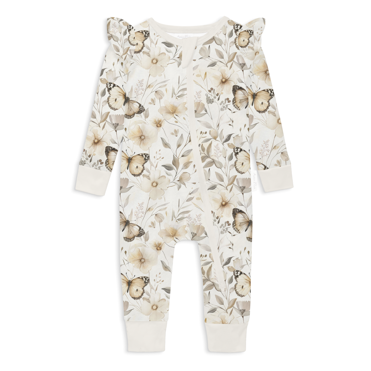 Butterfly Fields Zip Romper